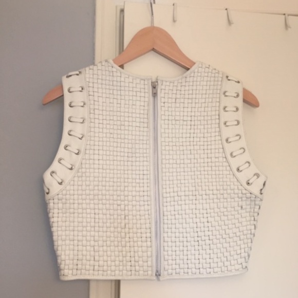 Asilio Code of Practice leather vest, S 4/6 - Picture 2 of 3